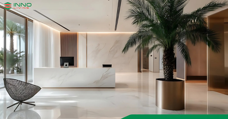 Tấm ốp tường PVC Nano cho sảnh khách sạn đẹp sang trọng