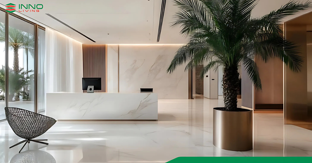 Tấm ốp tường PVC Nano cho sảnh khách sạn đẹp sang trọng