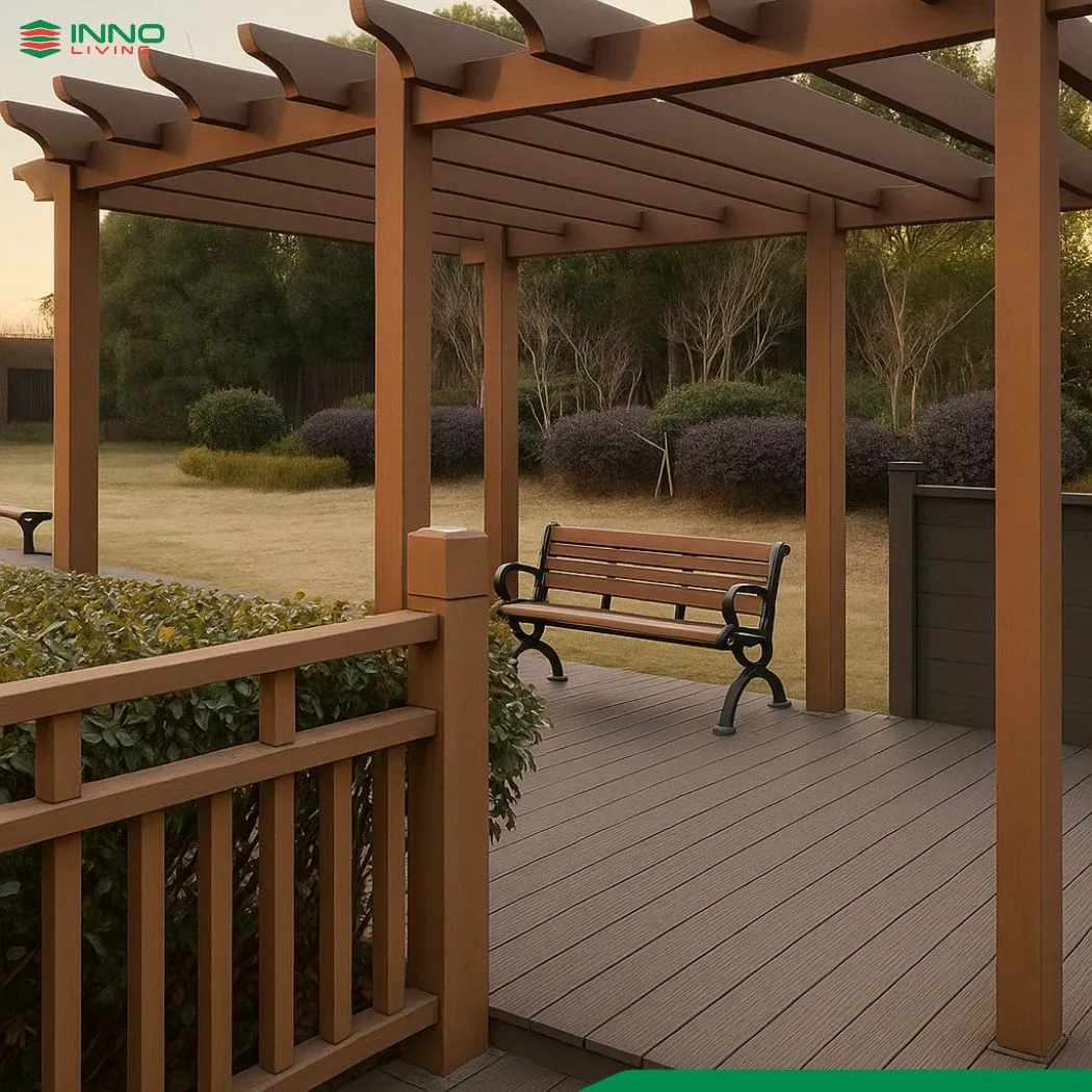 Thanh lam gỗ nhựa cho giàn hoa, pergola