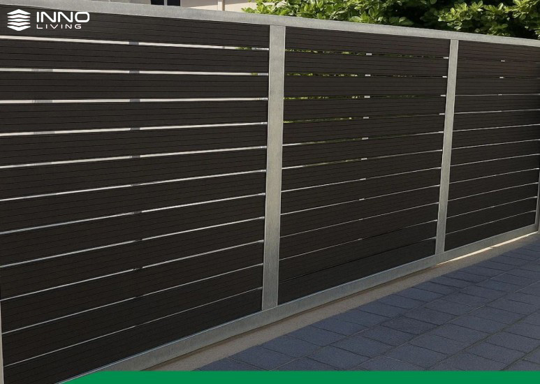 Cổng gỗ nhựa ngoài trời