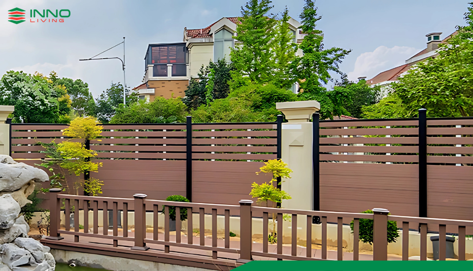 Hàng Rào Gỗ Nhựa Ngoài Trời Hiện Đại Bền Đẹp 4 Hàng Rào Gỗ Nhựa Ngoài Trời