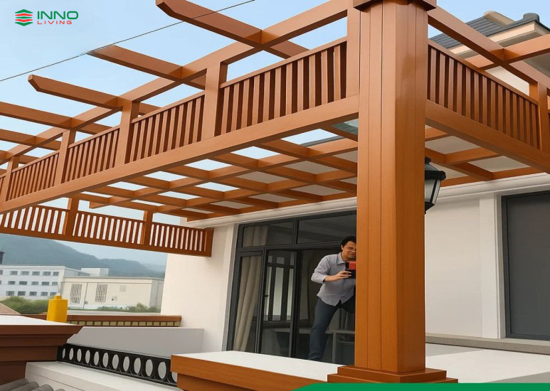 Kích thước lam gỗ nhựa ngoài trời