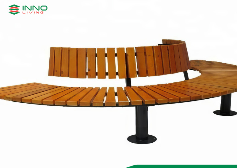 Bàn ghế gỗ nhựa ngoài trời