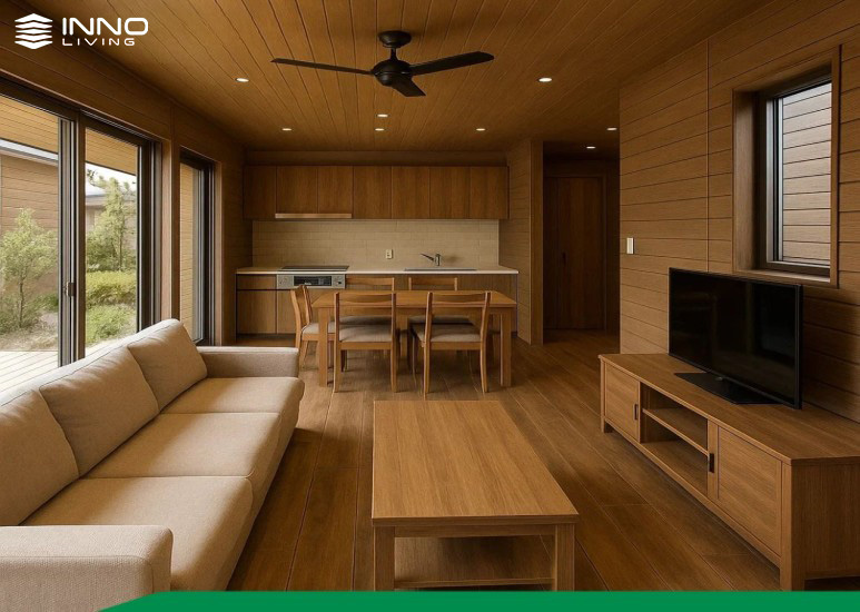 Gỗ nhựa trong nhà