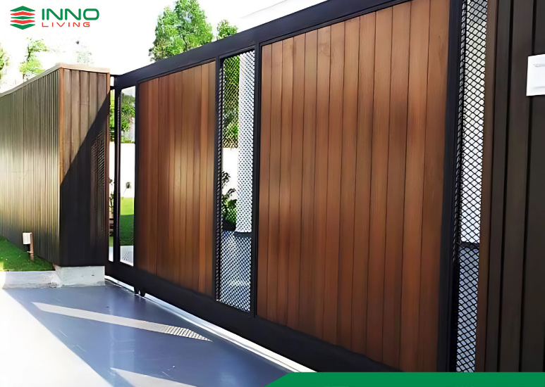 Hàng rào gỗ nhựa ngoài trời