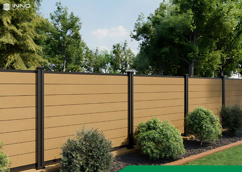 Hàng rào gỗ nhựa ngoài trời