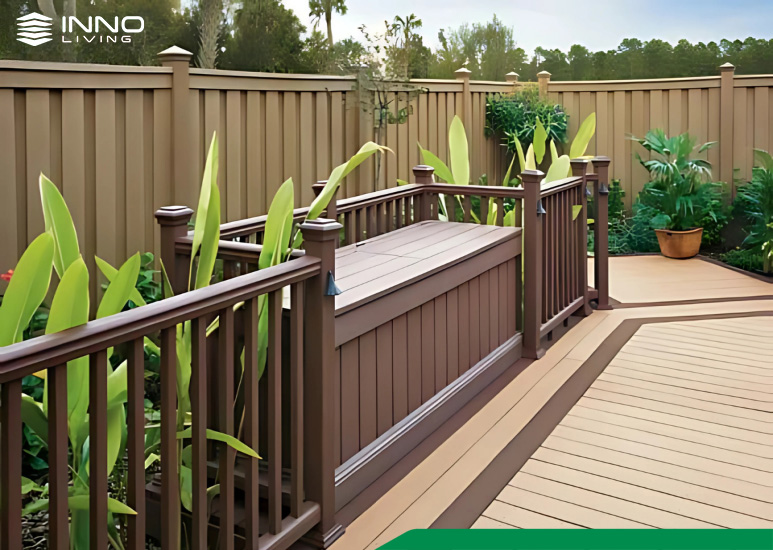Hàng rào gỗ nhựa ngoài trời