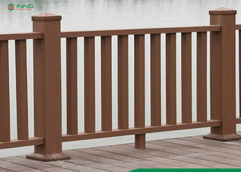 Lan can gỗ nhựa ngoài trời