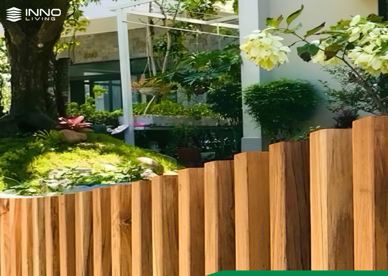 Lan can gỗ nhựa ngoài trời