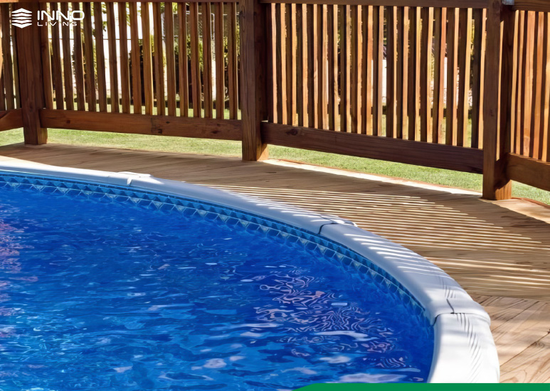 Lan can gỗ nhựa ngoài trời