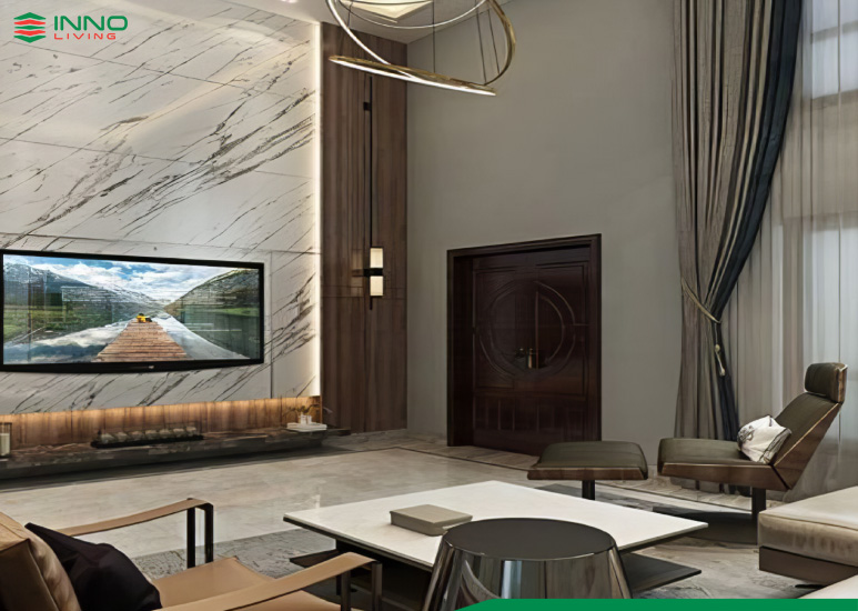 Tấm ốp tường phòng khách