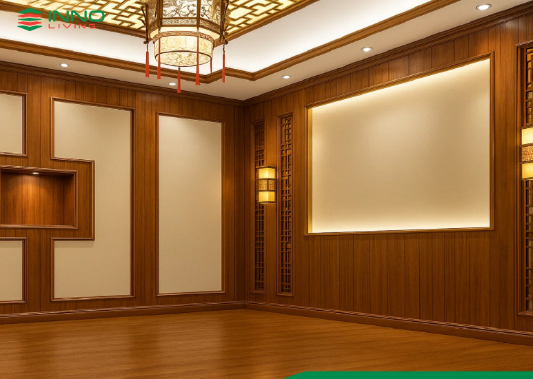 Tấm ốp tường phòng khách