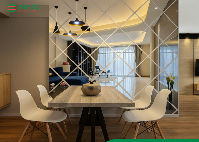 Tấm ốp tường phòng khách