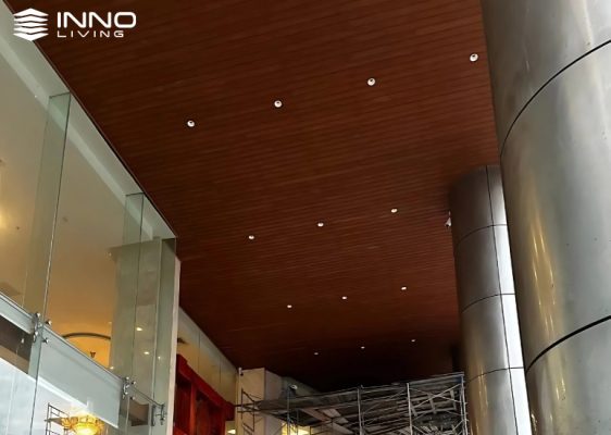 Trần gỗ nhựa ngoài trời