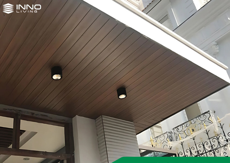 5 Ưu Điểm Vượt Trội Của Trần Gỗ Nhựa Ngoài Trời Tại INNOliving 7 Trần gỗ nhựa ngoài trời