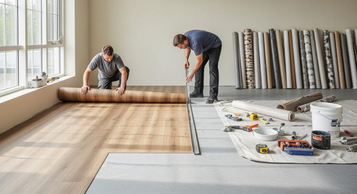 Sàn vinyl cuộn là gì? Ưu điểm và ứng dụng nổi bật