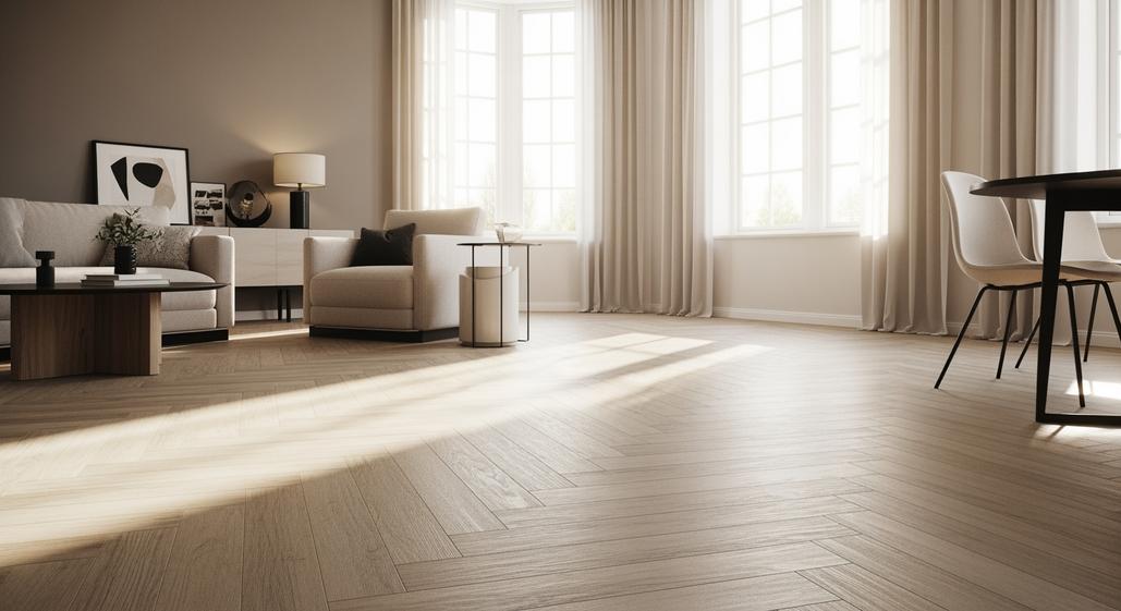 Sàn vinyl xương cá đẹp tinh tế, chống nước ưu việt