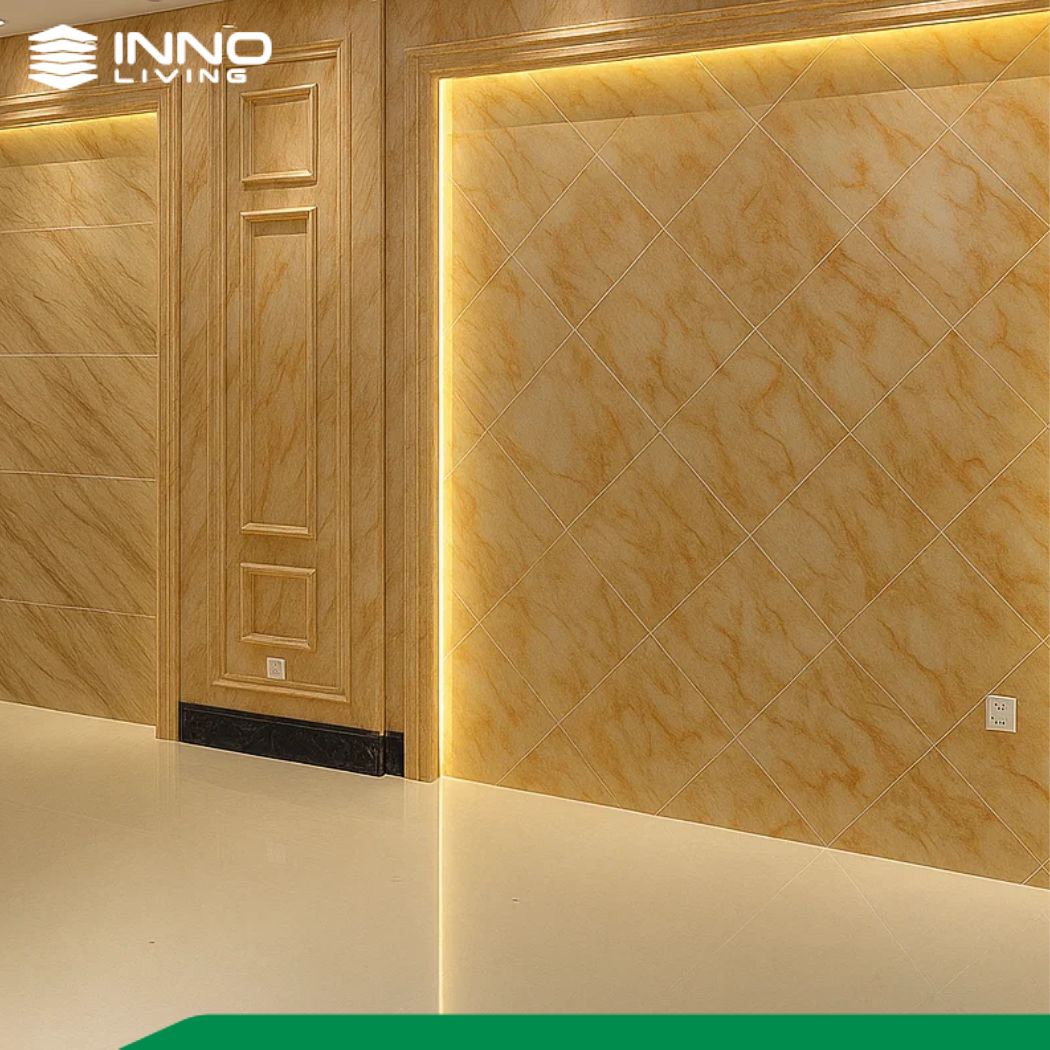 Tấm ốp đá hoa cương PVC là loại ốp lát thông minh Tấm ốp đá hoa cương PVC là loại ốp lát thông minh