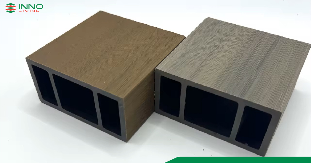 Bạn có thể sử dụng những cột nhựa giả gỗ này để thay thế cho những cột bê tông thô cứng