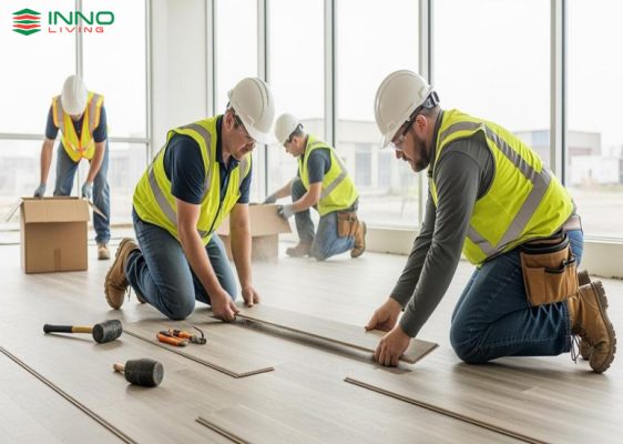 Sàn vinyl hèm khóa