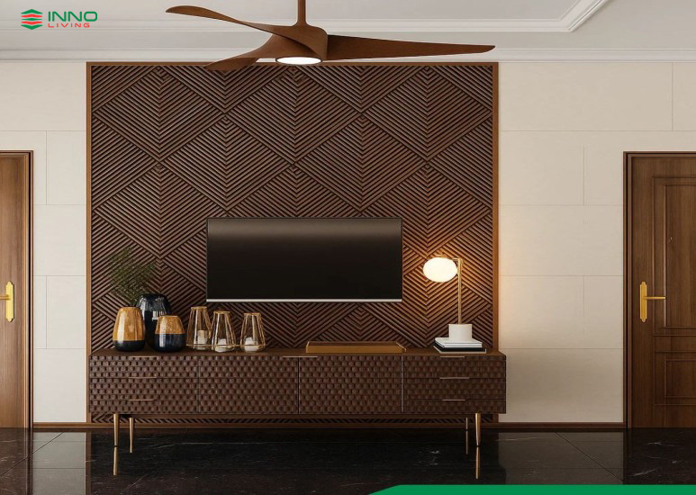 Lam sóng gỗ nhựa trong nhà