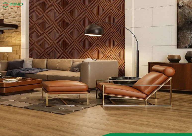 Lam sóng gỗ nhựa trong nhà