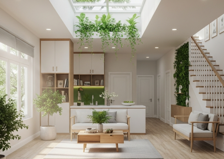 Giải Pháp Nội Thất Sạch Cho Nhà Phố Xanh Mát