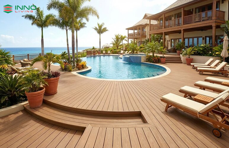 Ốp tường, sàn và vật liệu composite tái chế cho mặt tiền và nội thất